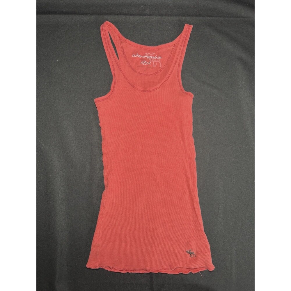 Y2K Abercrombie & Fitch Ribbed Layering Tanktop Moose Logo Small